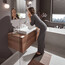 фото Мильниця hansgrohe AddStoris 41746700 білий матовий / скло матове