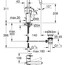 чертеж Смеситель для раковины Grohe BauLoop New 23763001 хром