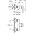 техническая схема Набор смесителей для душа Grohe BauEdge UA123208S0