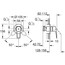 Набір змішувачів для ванни Grohe BauLoop UA11104200 технічна схема 2
