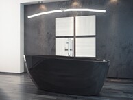 Ванна окремостояча Besco Goya Black 160х68 см NAVARA22831