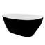 цена Ванная отдельностоящая Besco Goya Black&White 160х68 см NAVARA33544