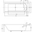 технічна схема Ванна акрилова Besco Shea 160х70 см NAVARA26838