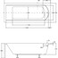 чертеж Ванна акриловая Besco Shea 170х70 см NAVARA30124
