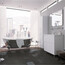 Пенал Sanwerk Era підлоговий лівобічний з кошиком для білизни білий 35 см MV0000412