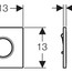 техническая схема Клавиша смыва для писсуара Geberit Sigma10 116.011.46.5