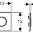 технічна схема Кнопка змиву для пісуара Geberit Sigma10 116.015.KJ.1