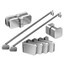 Набір металевих деталей для душових кабін Ravak Brilliant B-SET BSDPS-L-120 хром D01000A082