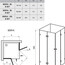 чертеж Душевая кабина Ravak Brilliant BSRV4-80 хром transparent 1UV44A00Z1