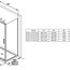 чертеж Неподвижная стенка для душа Ravak Blix Slim BLSPS-80 черный transparent X9BM40300Z1