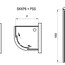 чертеж Душевой уголок Ravak Supernova SKKP6-80 195 черный Pearl 3204O30211
