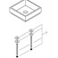 чертеж Раковина свободностоящая Grohe Cube Ceramic 3948200H