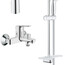 Набор смесителей для ванны Grohe BauEdge 123367ME