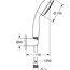 чертеж Душевой набор Grohe New Tempesta 345670S11