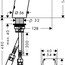 чертеж Смеситель для раковины Hansgrohe Metris S 31100000