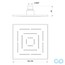 чертеж Верхний душ Jaquar Maze OHS-CHR-1605