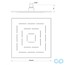 чертеж Верхний душ Jaquar Maze OHS-CHR-1629
