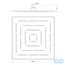 чертеж Верхний душ Jaquar Maze OHS-CHR-1639