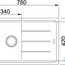 размеры кухонная мойка franke basis bfg 793 миндаль