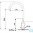 розмір кухонний змішувач franke pola (115.0298.091) білий