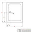 креслення Піддон Radaway Laros D 100 x 90 (SLD91017-01