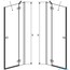 техническая схема Душевая дверь Radaway Fuenta New DWJ 100 левая 384014-01-01L