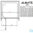 чертеж Душевая дверь Radaway Almatea DWJ 120 правая 31502-01-01N