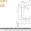 креслення Душовий піддон Radaway Doros PT Compact 90x90 (SDRPTP9090-05