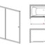 технічна схема Шторки на ванну Vesta DWJ 140 (209114-01-01