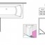 чертеж Шторка для ванны Radaway Eos II PND 110 левая (206211-01L)