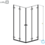 техническая схема Душевая кабина Radaway Arta KDD B 90x100 c двойной дверью (386161-03-01L + 386162-03-01R)
