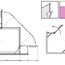 технічна схема Душова кабіна Radaway Euphoria KDD 90x90 (383060-01L + 383060-01R
