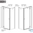 техническая схема Душевая кабина Radaway Fuenta New KDJ 120 + S1 120 (384042-01-01L + 384054-01-01)