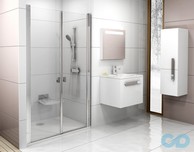 Душевые двери Ravak Chrome CSDL2-100 0QVACU0LZ1 сатин + transparent