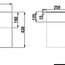 технічна схема Тумба з раковиною Jika Cube 100 см H4536521763021