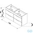 чертеж Тумба с двойной раковиной Jika Cube 120 см H4536621763001