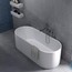купити ванна окремостояча з штучного каменю flaminia oval ov170 170х70 см
