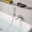ціна змішувач для ванни з душовим гарнітуром lineare 33850001