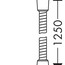 креслення Душовий шланг Hansgrohe Sensoflex 125 см 28132000