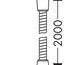 креслення Душовий шланг Hansgrohe Sensoflex 200 см 28134000