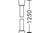 креслення Душовий шланг Hansgrohe Isiflex 125 см 28272450