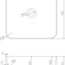 креслення Накладна раковина Volle Solid Surface 13-40-210