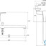 креслення Змішувач для ванни Ravak Rosa RS 051.00/150 X07P002