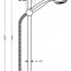 технічна схема Термостат для ванни з душовим гарнітуром Hansgrohe Ecostat Comfort 13114000 + 27728000