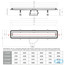 техническая схема Дренажный канал Pestan Confluo Premium Gold Line 550 мм 13100096