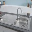 Кухонна мийка + кухонний змішувач Grohe Bau Edge 31562SD0 ціна