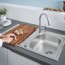 ціна Кухонна мийка + кухонний змішувач Grohe Bau Edge 31562SD0