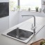 ціна Кухонна мийка + кухонний змішувач Grohe Minta 31573SD0