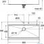 чертеж Кухонная мойка Grohe K800 31586SD0