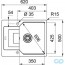чертеж Кухонная мойка Franke UBG 611-62 114.0574.949